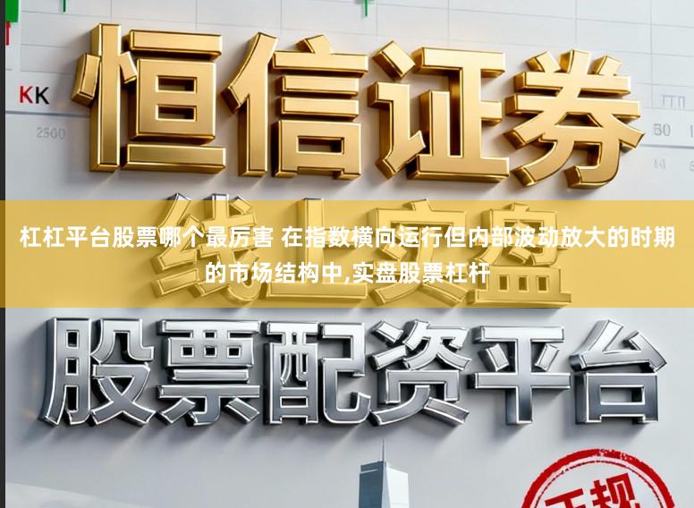 杠杠平台股票哪个最厉害 在指数横向运行但内部波动放大的时期的市场结构中,实盘股票杠杆